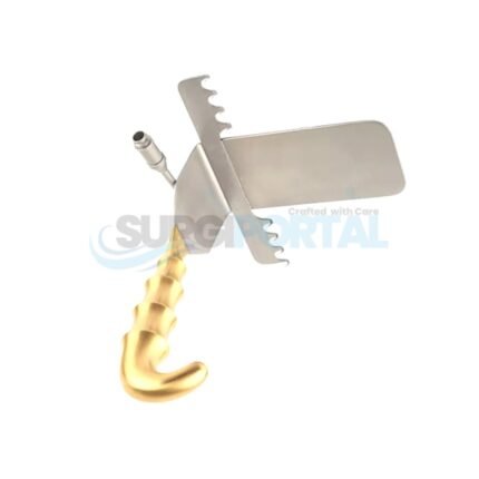 Saldanha Retractor Fiber Optic Small 6CMx12 Plastic Surgery Stainless Steel CE