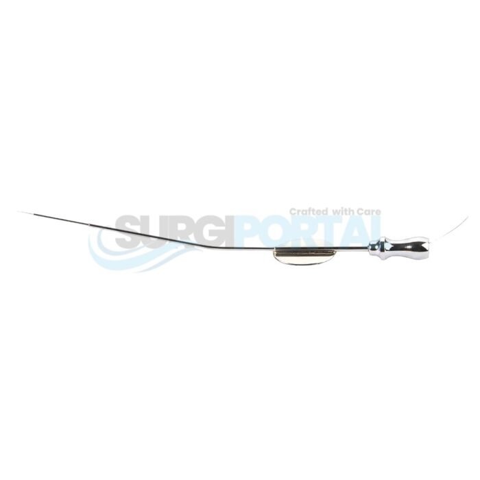 Schuknecht Suction Tube 20Swg With Thumb Plate With Cut Off Hole And Stilette - Image 1
