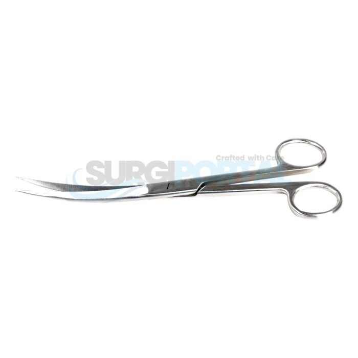 Scissors Teat Curved 17cm Made Stainless Steel Instruments - Image 1