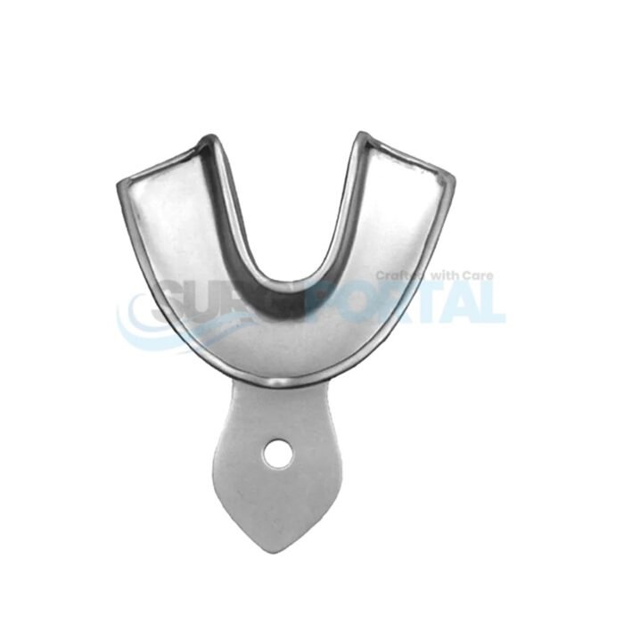 Set Of 10 Stainless Steel Solid Impression Trays 5 Lower 5 Upper - Image 1