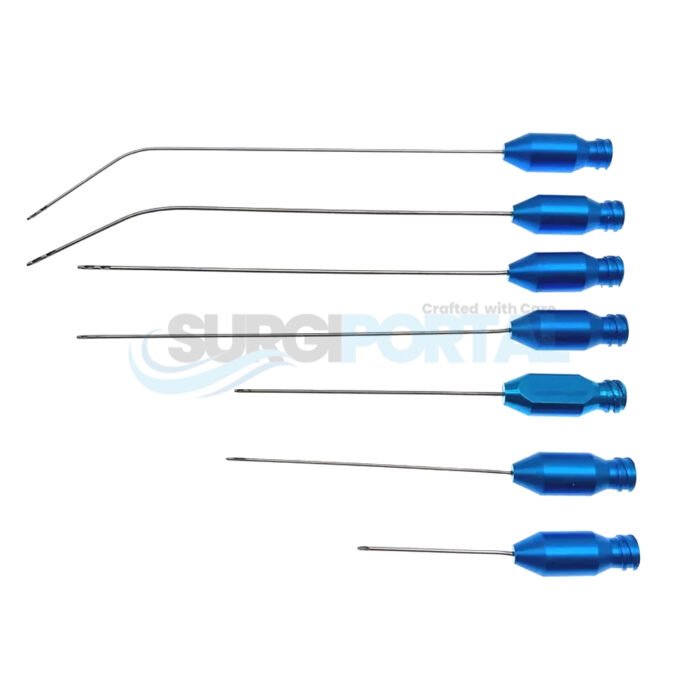 Set Of 16 Liposuction Luer Lock Cannula – Cosmetic & Plastic Surgery Instruments - Image 1
