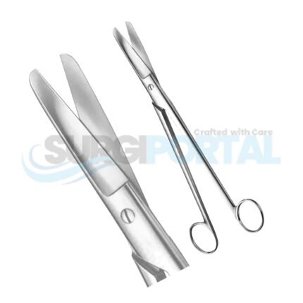 Sims Siebold Uterine Dressing Scissors Blunt Straight Deep Abdominal Operation Scissors