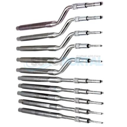 Sinus Lift Osteotome Kit Concave Tip Dental Implants Surgical Instruments 10 PCs
