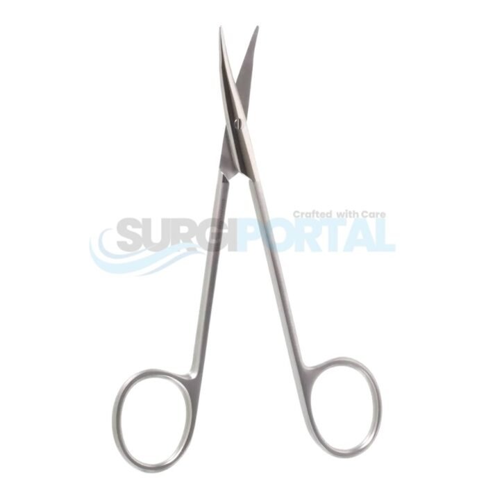 5 ½" Stevens Scissors – Shark Edge, Curved - Image 1