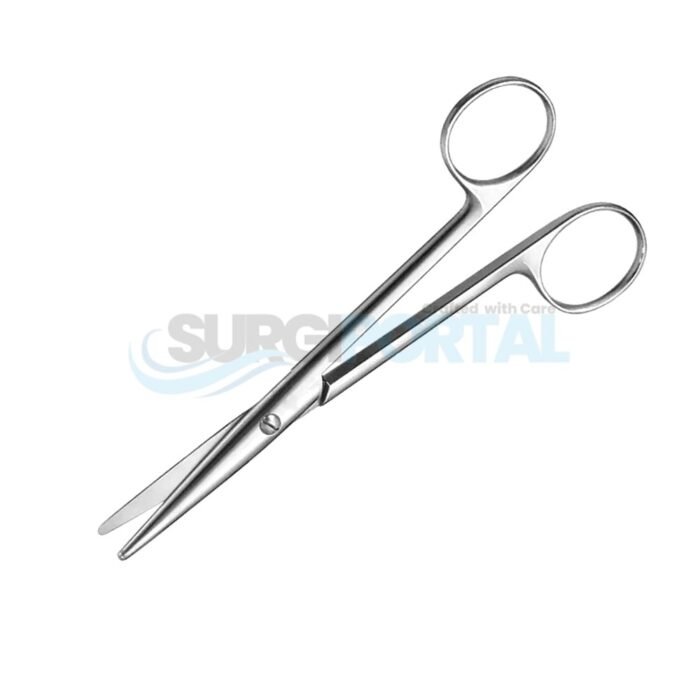 Stille Dissecting Scissors Round Blade Straight 150mm Blunt Non Sterile Reusable - Image 1