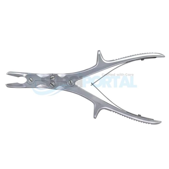 Stille-Luer Bone Rongeur 9 (22.5 cm) Curved Double Action German Steel - Image 1