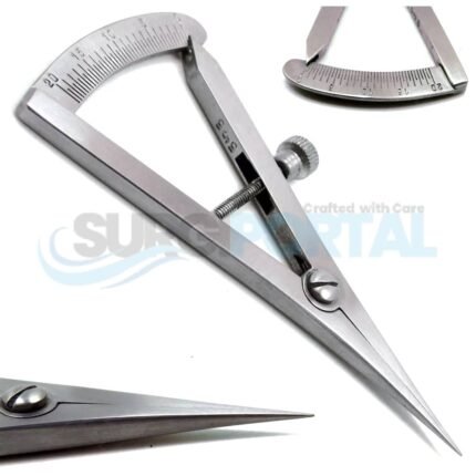 Straight Castroviejo Caliper 0 To 20 mm Dental Medical Stainless Steel Instruments