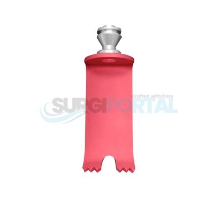 T-Line Notched Medial Retractor Blade 23 x 40mm Red with Conical Hub