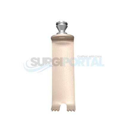 T-Line Notched Medial Retractor Blade 23 x 60mm Gold with Conical Hub