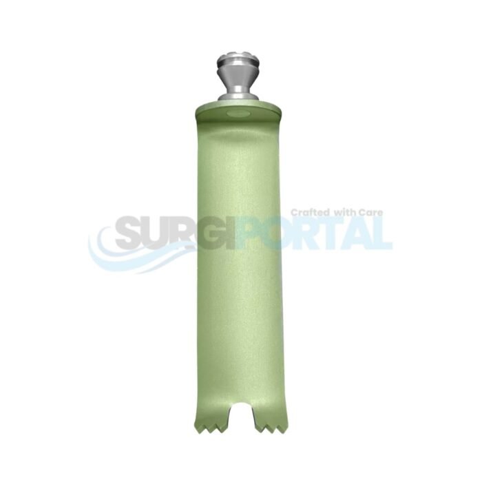 T-Line Notched Medial Retractor Blade 23 x 70mm Lt Green with Conical Hub - Image 1