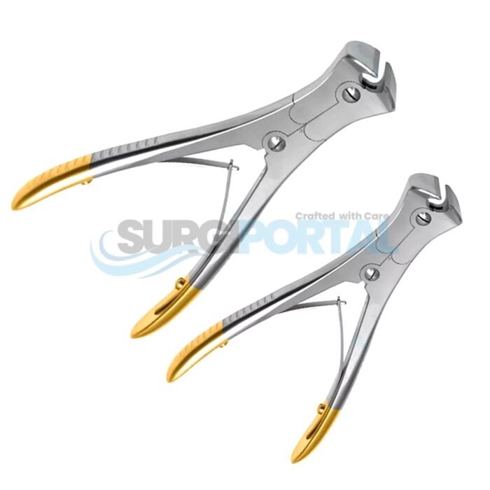 Tc Cannulated Pin And Wire Cutter 9" And 6" Gold End Orthopedic Instruments - Image 1