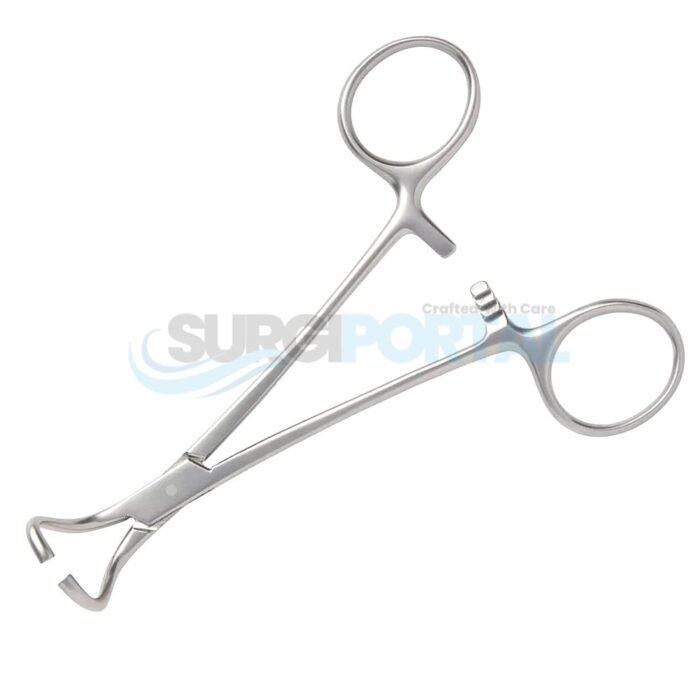 Tohoku Towel Clips Flat Cross Serrated Curved Ends Surgical Towel Clips - Image 1
