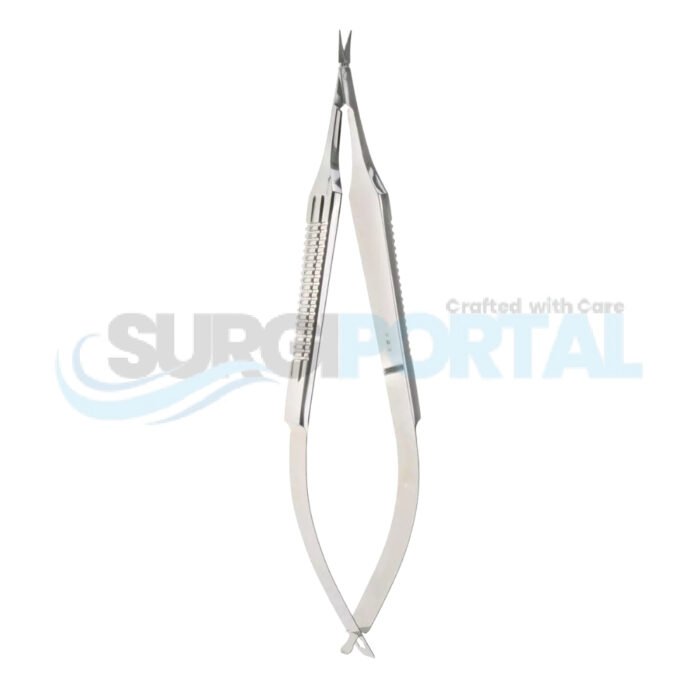 Vannas Capsulotomy Scissors – Wide Handle Curved - Image 1