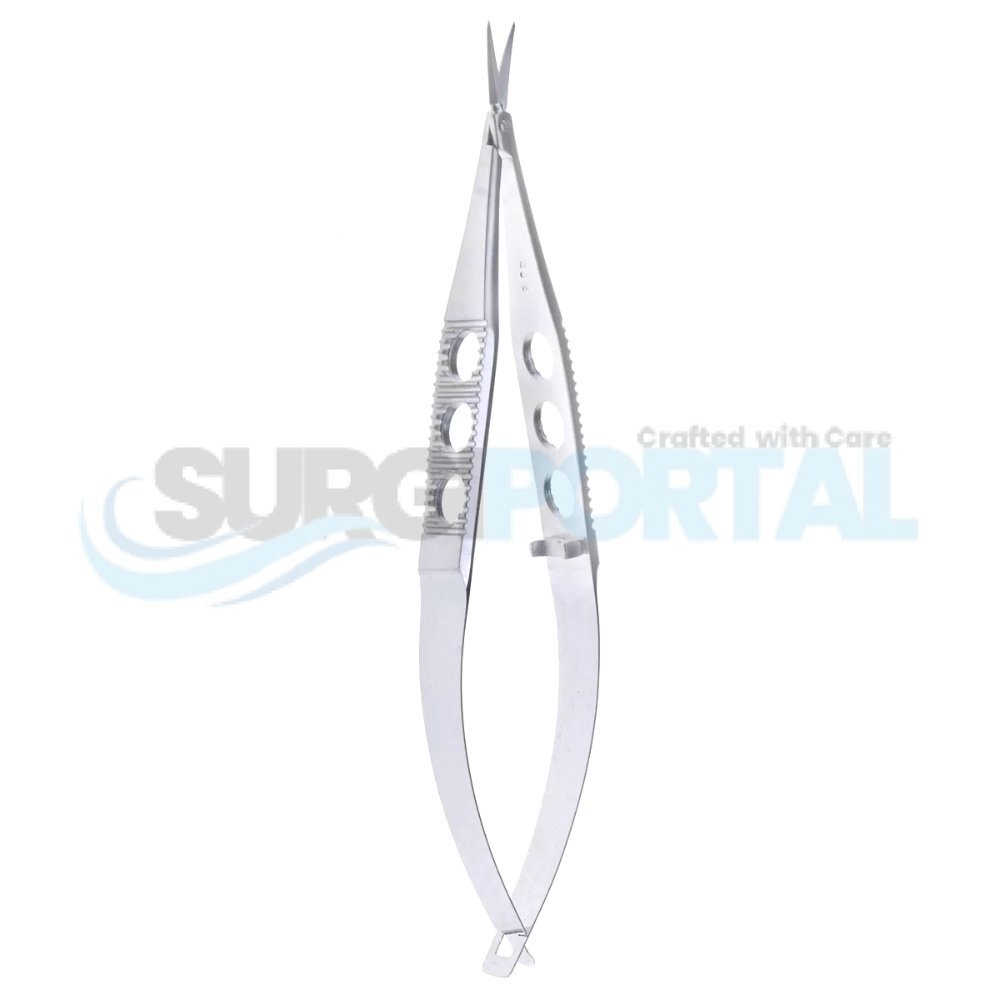 resized_processed_Vannas Extra Thin Scissors cvd 10mm blds Vannas Extra Thin Scissors Curved 10mm Blades - Image 1