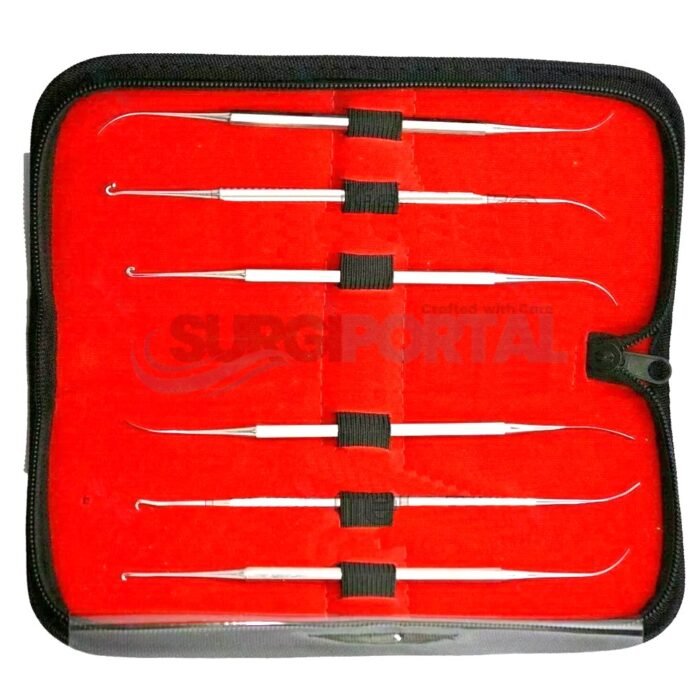 Varady Phlebectomy Extractors And Skin Hooks Plastic Surgery Set of 6 - Image 1
