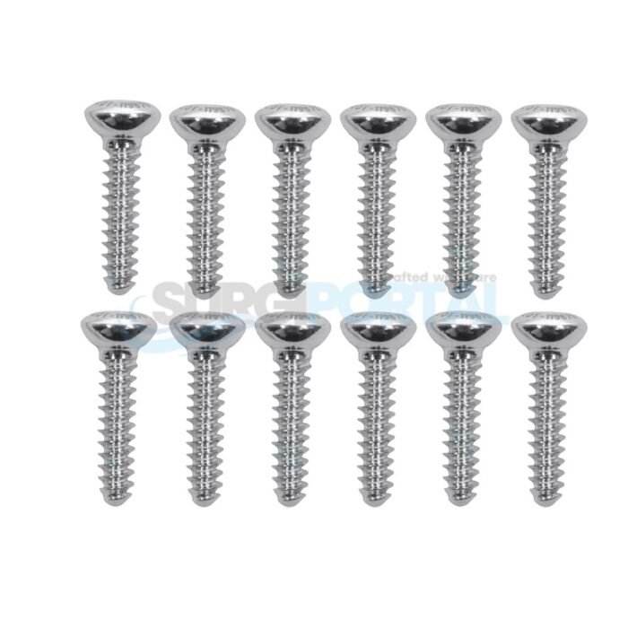Veterinary 2.0mm Cortical Screw Self Tapping 140 Pcs Instruments Stainless Steel - Image 1