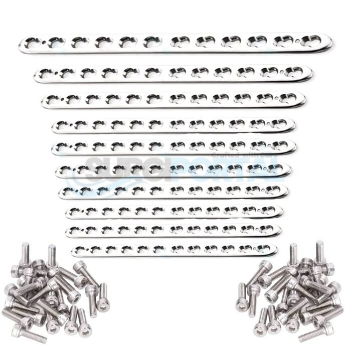 Veterinary 3.5mm LCP Small Fragment Plate 25pcs & 3.5mm LCP Screw 100pcs - Image 1