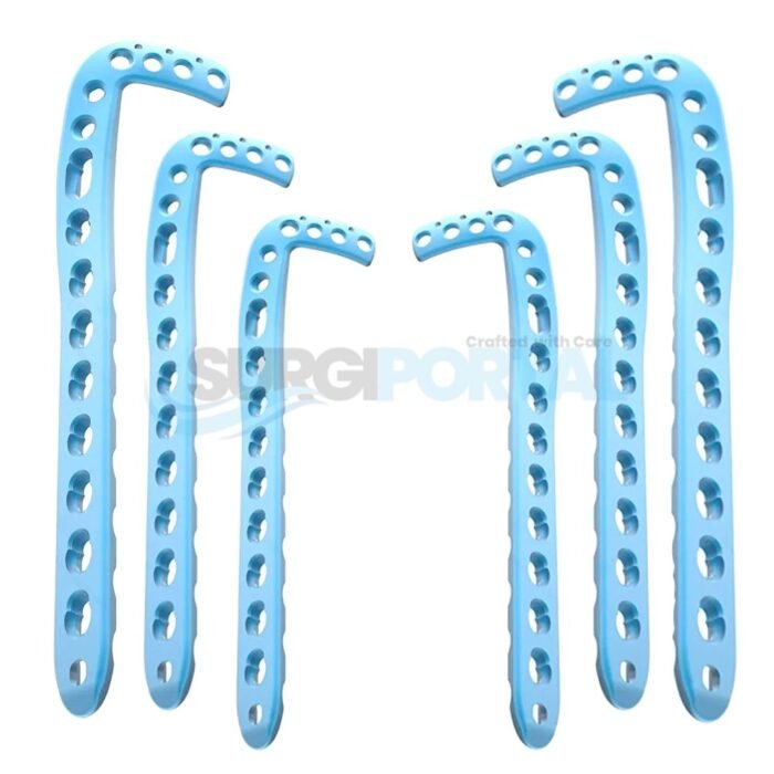 Veterinary LCP Anterolateral Distal Tibia Plates 3.5mm Set of 8pcs(L4 R4) SS - Image 1