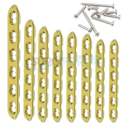 Veterinary LCP One Third 3.5mm Plate Set of 14pcs + Screw 100pc