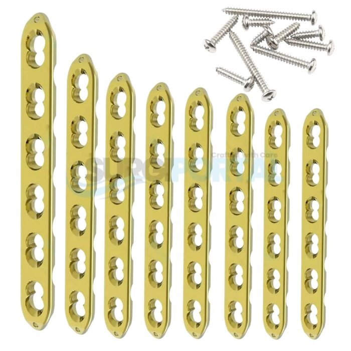 Veterinary LCP One Third 3.5mm Plate Set of 14pcs + Screw 100pc - Image 1