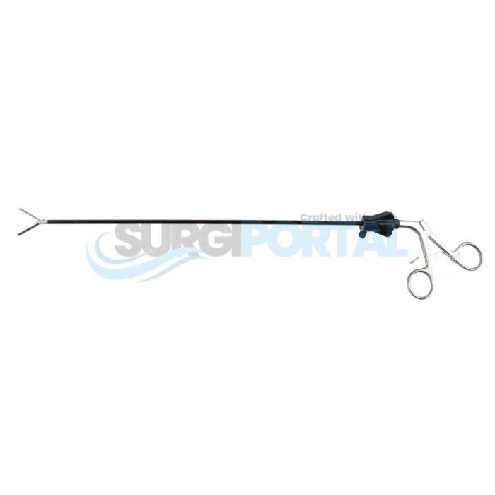 Wave Jaw Forceps 37cm – Double Action, Rotatable, Locking with Ratchet, Insulated - Image 1
