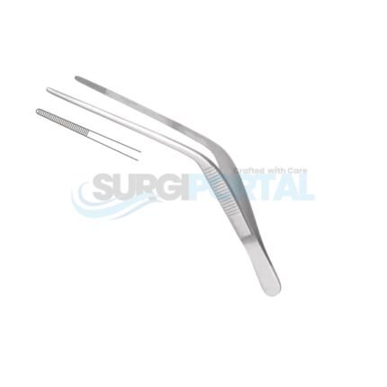 Wilde Bayonet Forceps Angled Serrated 11.4cm General Surgery Instruments