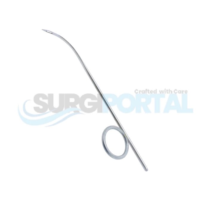 Wright Fascia Needle – 136mm, 2mm Tip, ENT Surgical Needle Instrument - Image 1