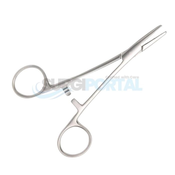 Wright Needle Holders Serrated Jaws Stainless Steel General Surgery Needle Holders - Image 1
