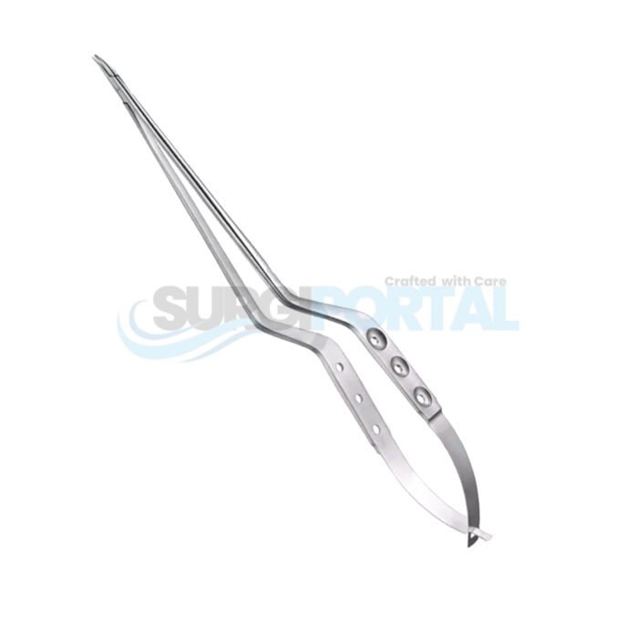 Yasargil Micro Bayonet Needle Holder 8" – Gold Handle - Image 1