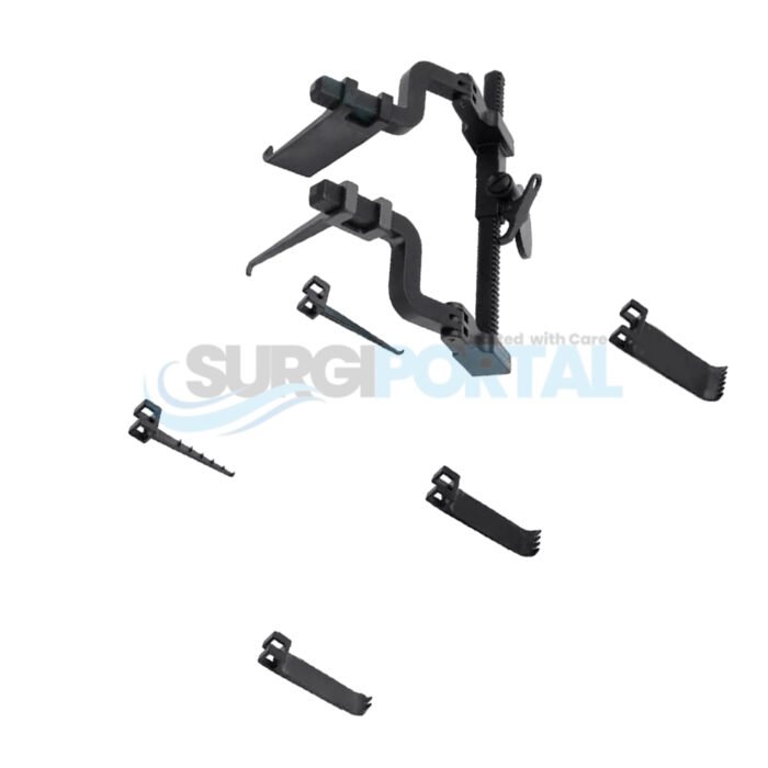 McCulloch Micro Discectomy Lumbar Retractor 38 PCs Set With Black Color - Image 1