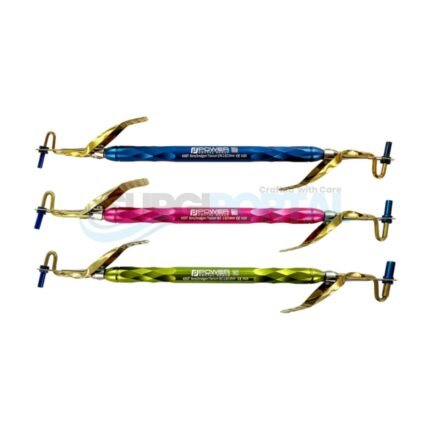 Bone/Amalgam Carrier Set Double-Ended Titanium, Gold, 3-Piece Set