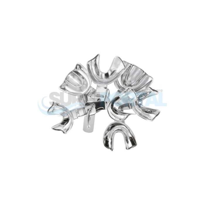 Impression Tray Solid, Full Denture, Set of 8 (Upper & Lower) - Image 1