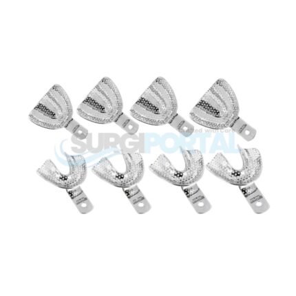 Impression Trays Perforated Denture, Set of 8 (Upper and Lower)