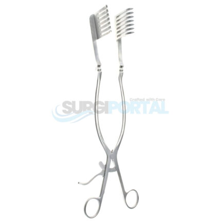 Beckman Eaton Retractor – 7×7 Prongs Sharp, 12 ½"