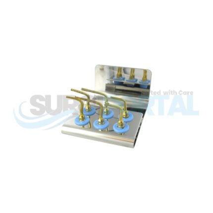 Implant Preparation Surgery Tip Set of 6 Tips with Cassette