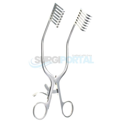 Miskimon Retractor 7×7 Prongs Sharp 7 1/2"