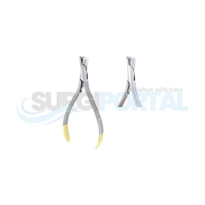 Orthodontic Distal End Cutter T/C, Safety Hold, Long Handle, 14.5 cm, Max Cutting Wire Size .020 / .018 / .025 - Image 1