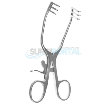 Schuknecht Weitlaner Retractor 130mm 3×3 Sharp Prongs