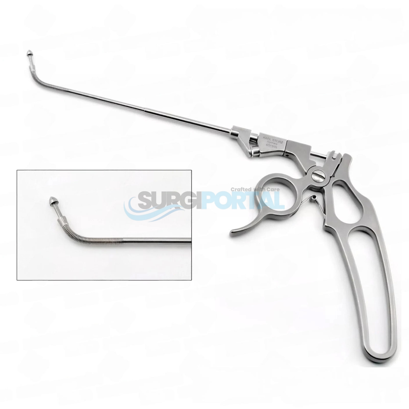 124 KARL STORZ 651503 HOSEMANN Frontal Sinus Nasal Recess Punch Circular Cutting, 8" - Image 1
