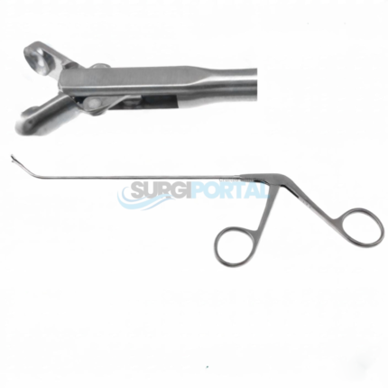 Frontal Sinus Recess Giraffe Forceps 125mm, Curved Up 45°, 2.0mm Cup Jaws