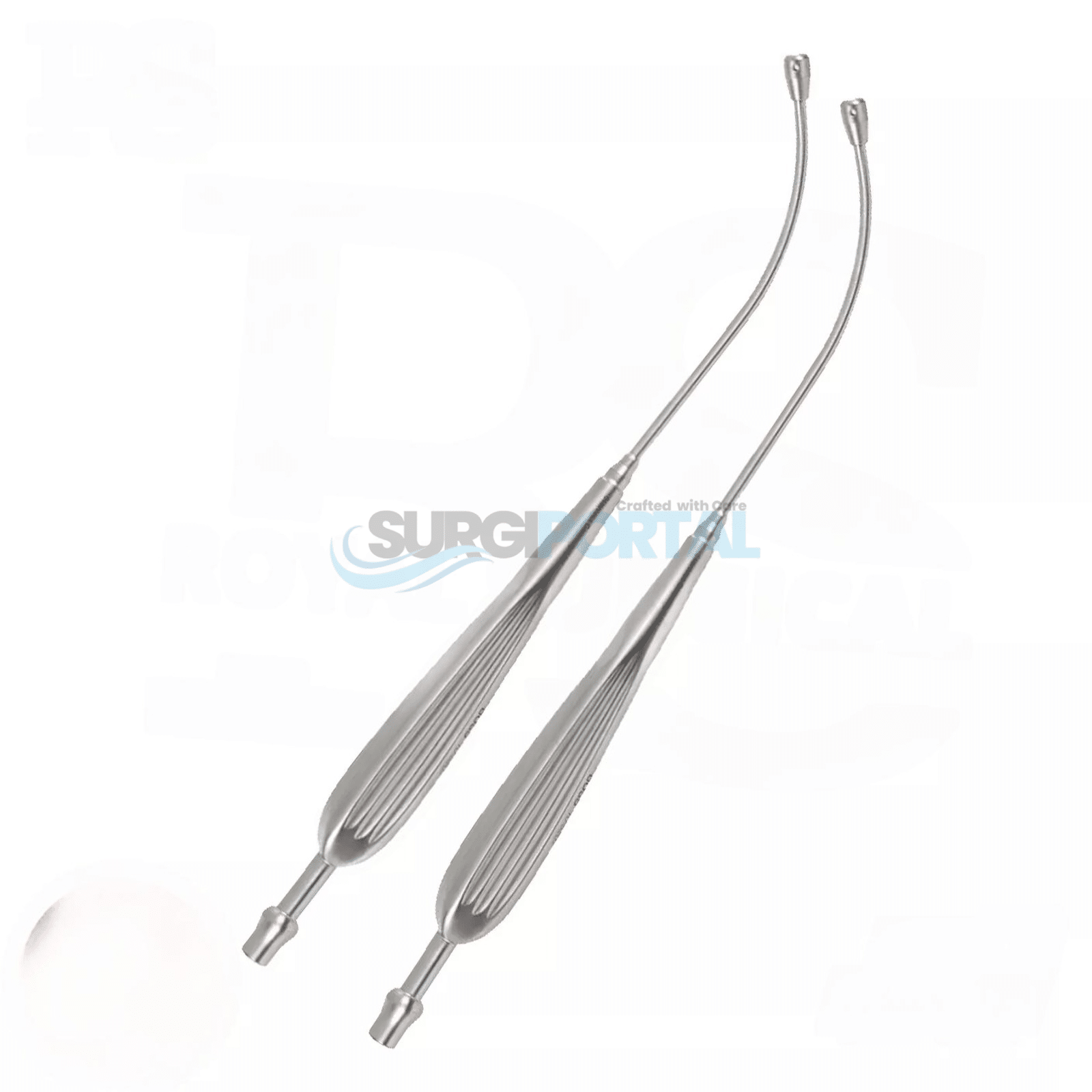 14 Andrews Pynchon Suction Tube – 9″ – OR Grade – Set of 2 with Removable Tip - Image 1