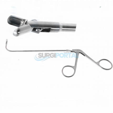 Frontal Sinus Recess Giraffe Forceps 125mm, Curved Up 90°, 3.0mm Horizontal Cup