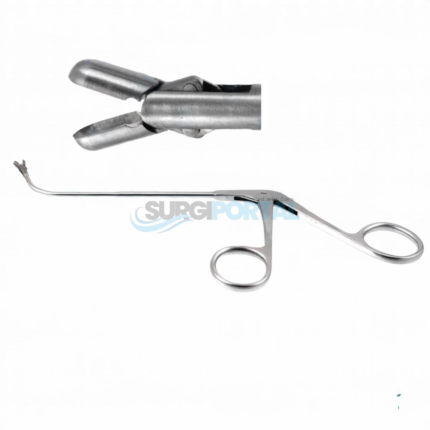 Biopsy & Grasping Forceps – 120mm Curved Up 70° Vertical Cup Jaws Ring Handle