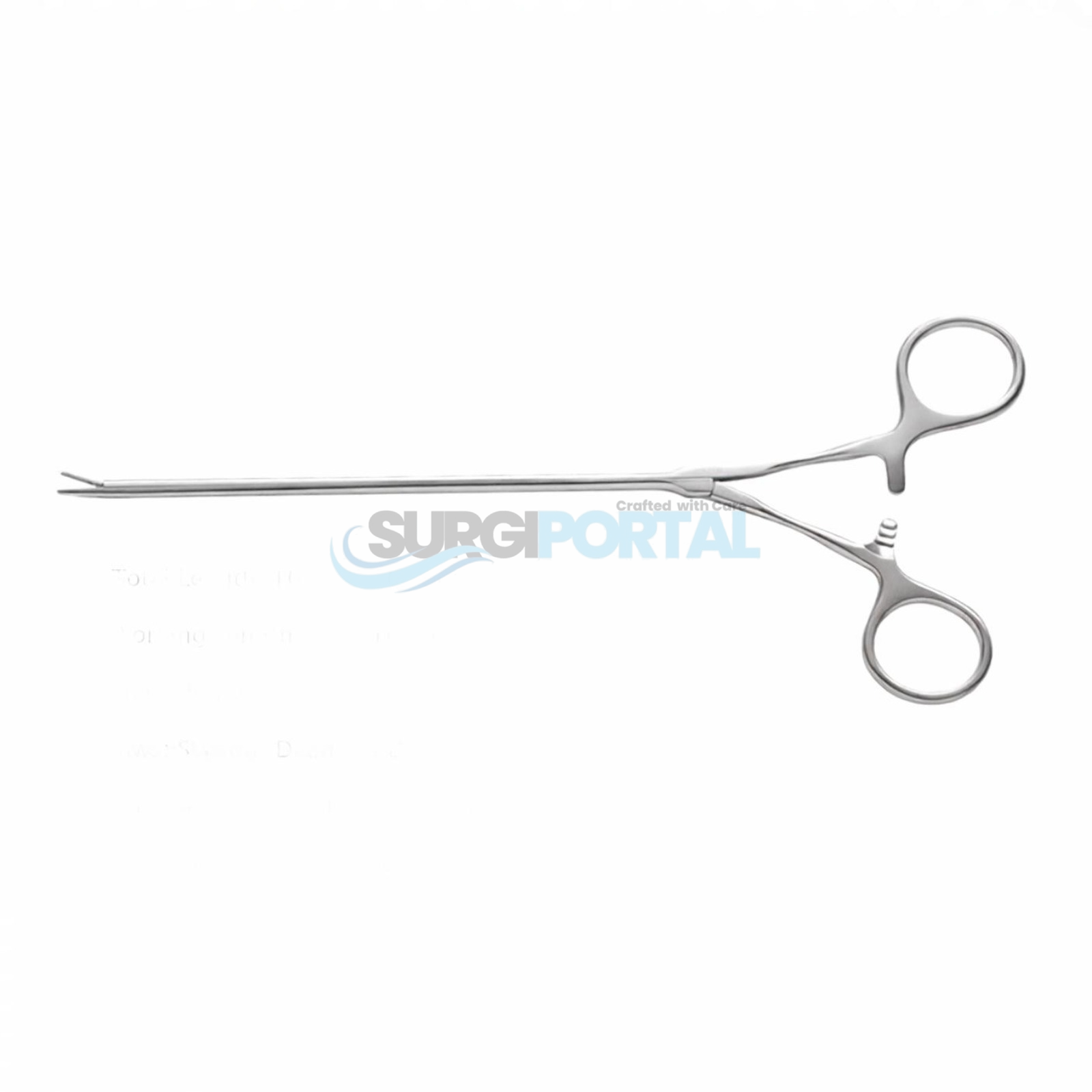 58 Micro Needle Holder – Fine Handle | 10½" | Diamond Dust | 5mm Shaft | For 5-0 & Smaller Sutures - Image 1