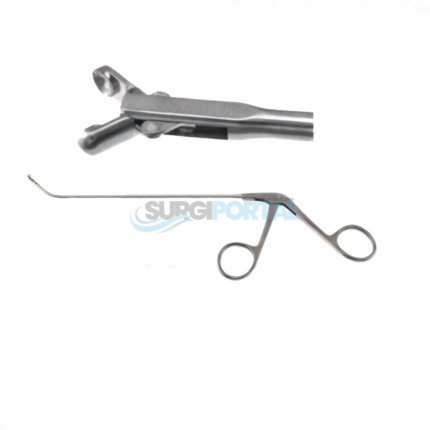 Giraffe Frontal Sinus Recess Forceps 125mm | 45° Curved | 2.0mm Cup Jaws – ENT Instrument