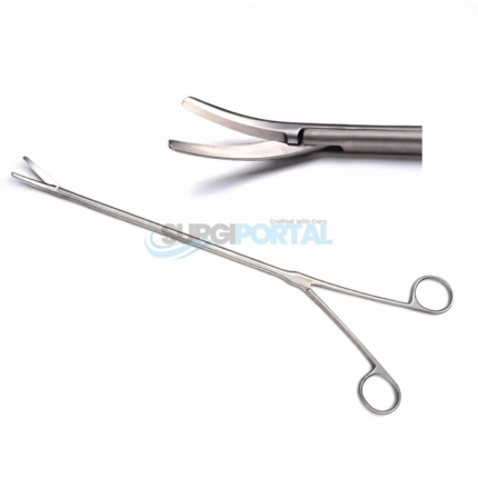 Thoracoscopy Curved Tissue Scissors | Surgical Forceps for VATS & MIS Instruments